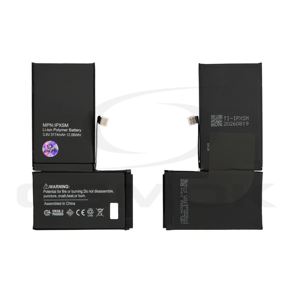 BATTERY APPLE IPHONE XS MAX TI 3174MAH RMORE PREMIUM