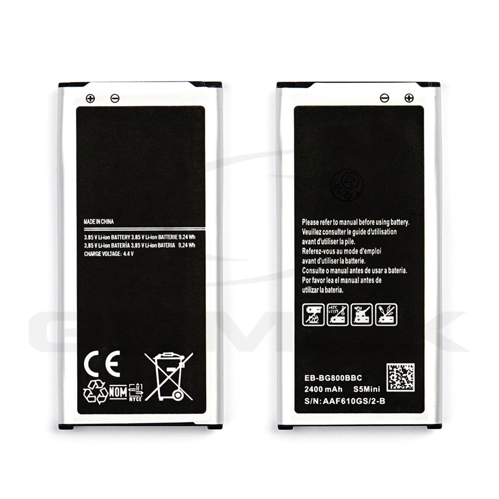 Photo num 1 - BATTERY SAMSUNG G800F S5 MINI EB-BG800BBE / EB-BG800CBE / EB-BG800BBC 2100MAH Photo num 1 - BATTERY SAMSUNG G800F S5 MINI EB-BG800BBE / EB-BG800CBE / EB-BG800BBC 2100MAH