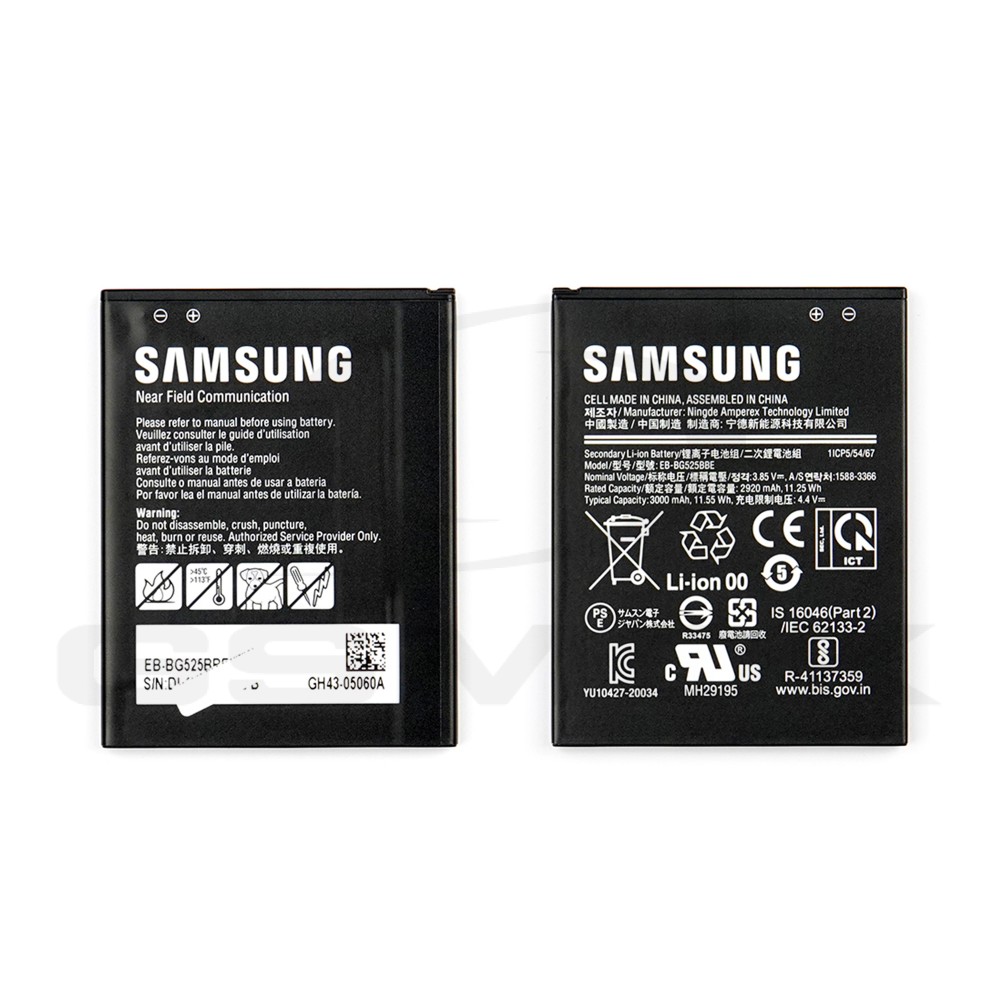 BATTERY SAMSUNG G525 GALAXY XCOVER 5 3000MAH EB-BG525BBE GH43-05060A ORIGINAL BULK