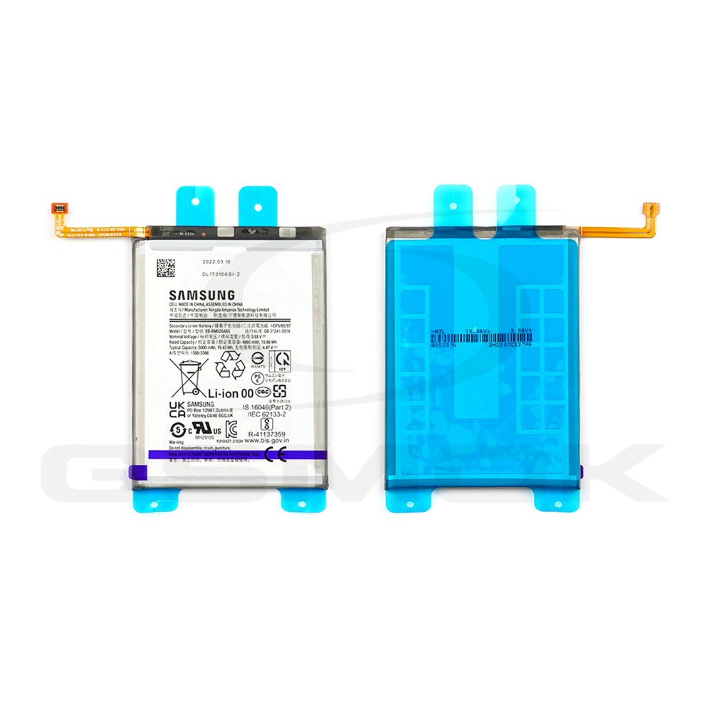 BATTERY SAMSUNG M236 GALAXY M23 5G / M336 GALAXY M33 5G / M536 GALAXY M53 5G EB-BM526ABS 5000MAH GH82-28490A GH82-28813A GH82-28493A ORIGINAL BULK