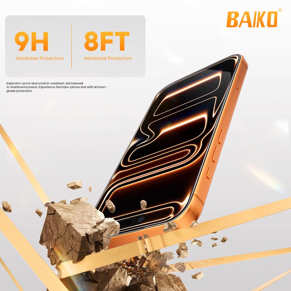 Photo num 4 - IPHONE 16 PRO / 17 / 17 PRO - ULTRA STRONG AR ANTI-REFLECTIVE TEMPERED GLASS PRIVACY Photo num 4 - IPHONE 16 PRO / 17 / 17 PRO - ULTRA STRONG AR ANTI-REFLECTIVE TEMPERED GLASS PRIVACY