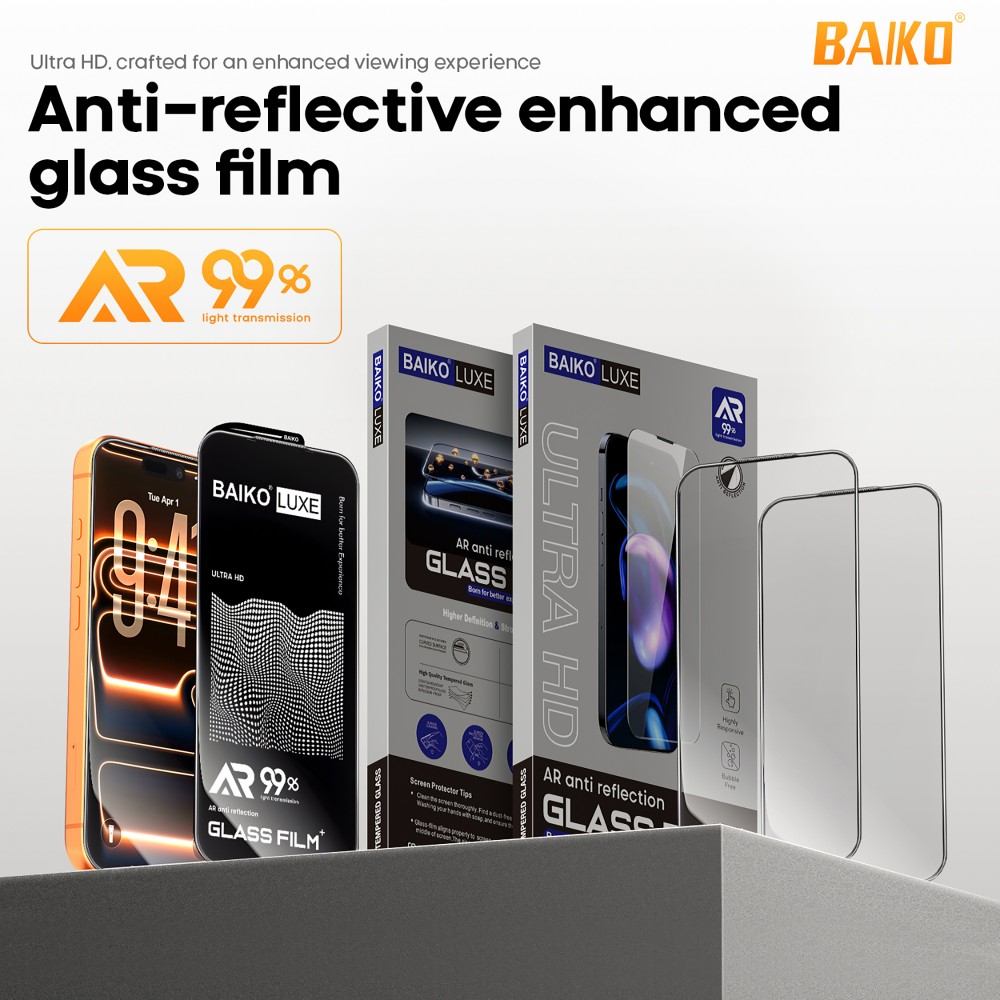 Photo num 2 - IPHONE 16 PRO / 17 / 17 PRO - ULTRA STRONG AR ANTI-REFLECTIVE TEMPERED GLASS PRIVACY Photo num 2 - IPHONE 16 PRO / 17 / 17 PRO - ULTRA STRONG AR ANTI-REFLECTIVE TEMPERED GLASS PRIVACY