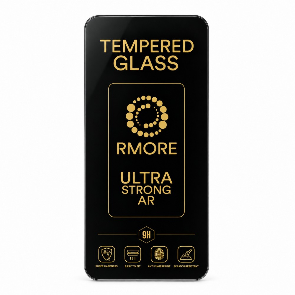Photo num 1 - IPHONE 16 PRO / 17 / 17 PRO - ULTRA STRONG AR ANTI-REFLECTIVE TEMPERED GLASS RMORE Photo num 1 - IPHONE 16 PRO / 17 / 17 PRO - ULTRA STRONG AR ANTI-REFLECTIVE TEMPERED GLASS RMORE