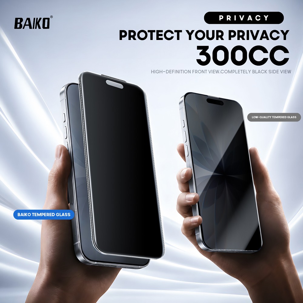 Photo num 7 - IPHONE 18 PRO - TEMPERED GLASS 300C PRIVACY Photo num 7 - IPHONE 18 PRO - TEMPERED GLASS 300C PRIVACY