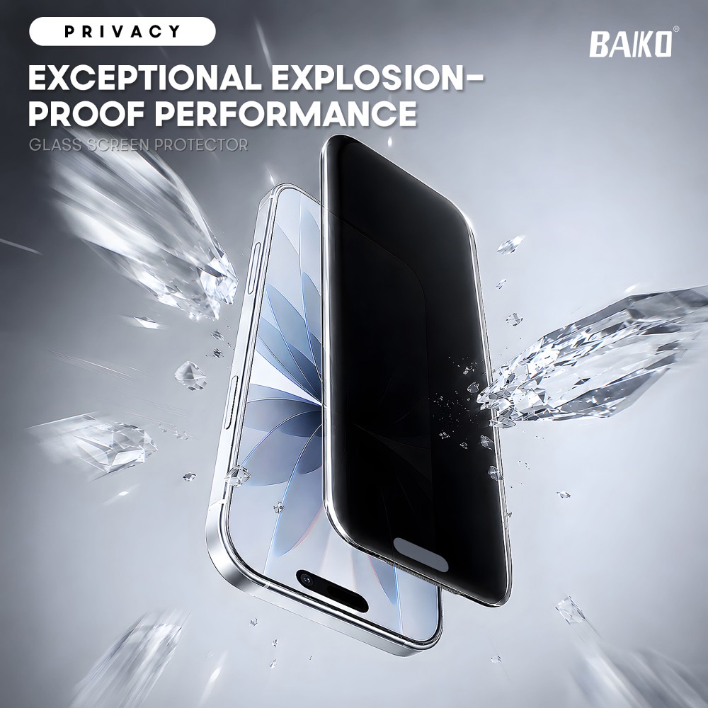 Photo num 6 - IPHONE 18 PRO - TEMPERED GLASS 300C PRIVACY Photo num 6 - IPHONE 18 PRO - TEMPERED GLASS 300C PRIVACY