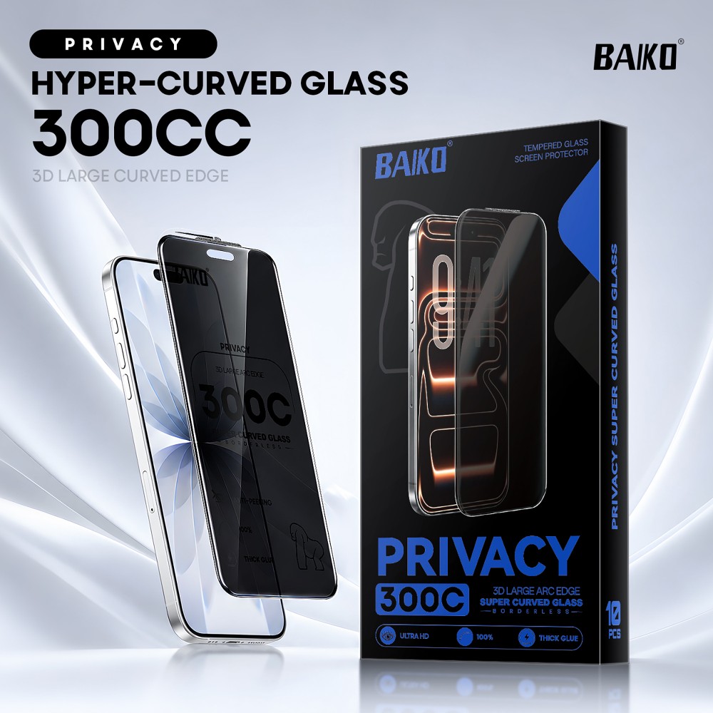 Photo num 5 - IPHONE 18 PRO - TEMPERED GLASS 300C PRIVACY Photo num 5 - IPHONE 18 PRO - TEMPERED GLASS 300C PRIVACY