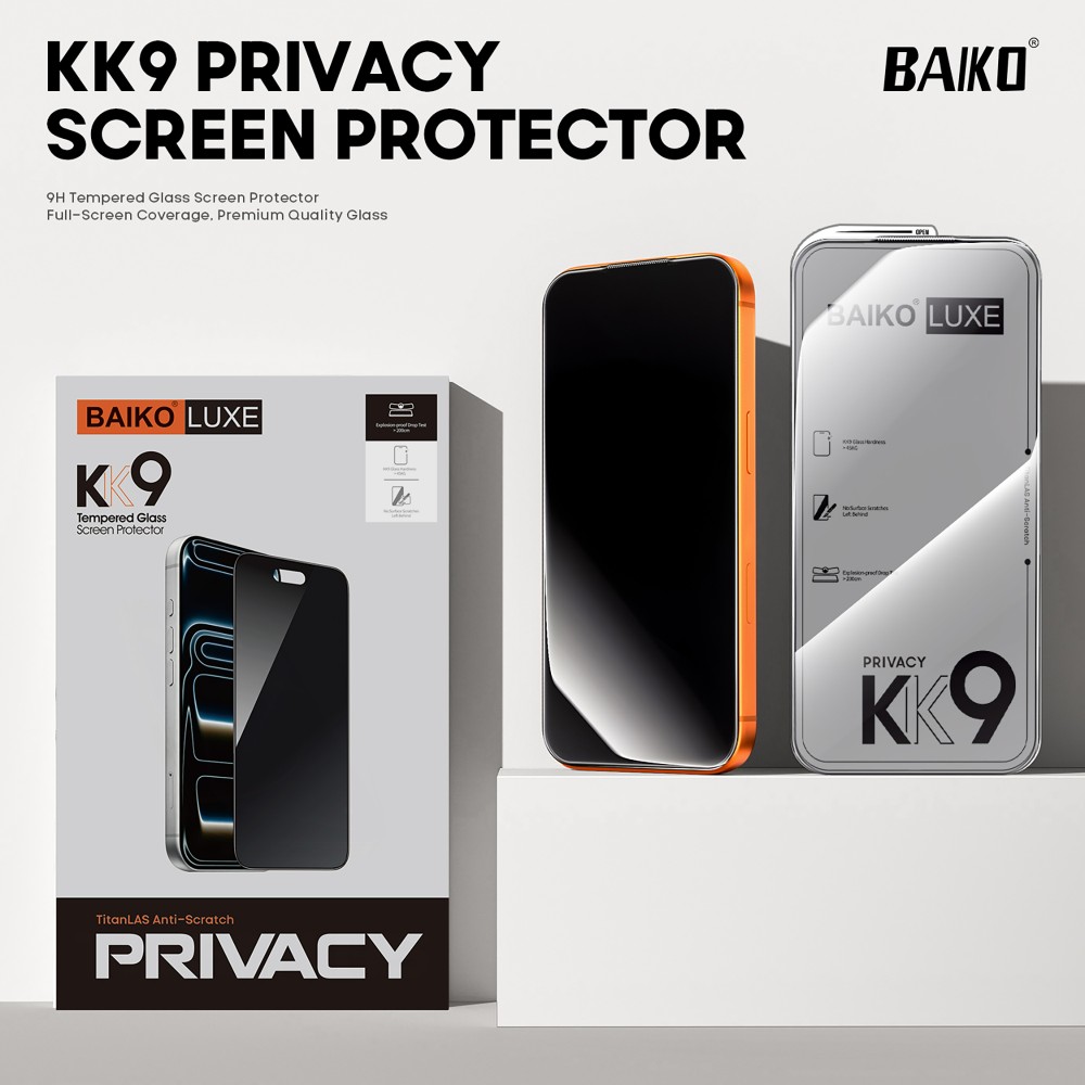 Photo num 5 - IPHONE 18 PRO - TEMPERED GLASS KK9 PRIVACY Photo num 5 - IPHONE 18 PRO - TEMPERED GLASS KK9 PRIVACY