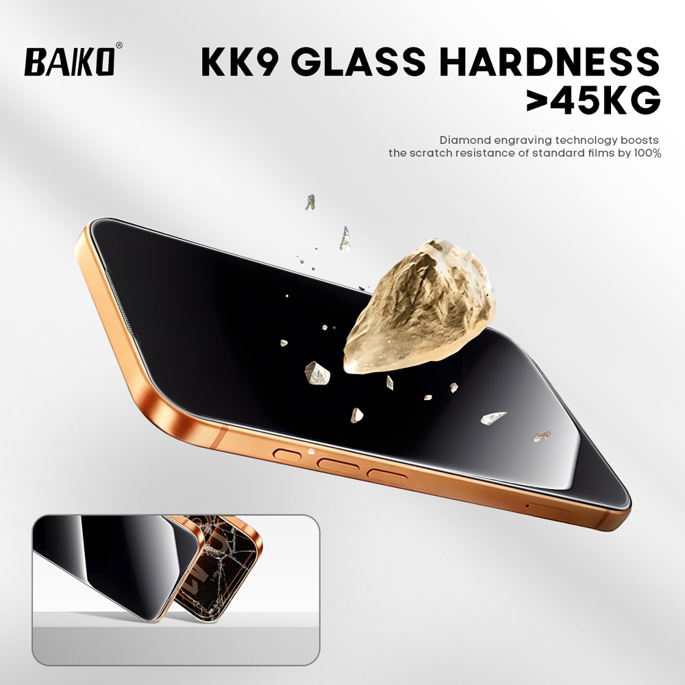 Photo num 3 - IPHONE 18 PRO - TEMPERED GLASS KK9 PRIVACY Photo num 3 - IPHONE 18 PRO - TEMPERED GLASS KK9 PRIVACY