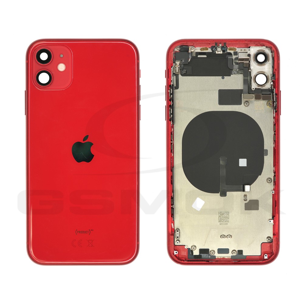 BATTERY COVER HOUSING APPLE IPHONE 11 RED PULLED GRADE B