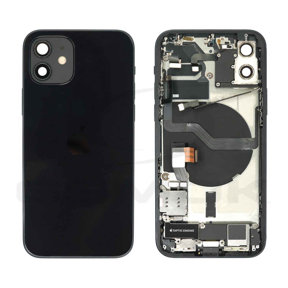 BATTERY COVER HOUSING APPLE IPHONE 12 BLACK PULLED GRADE B