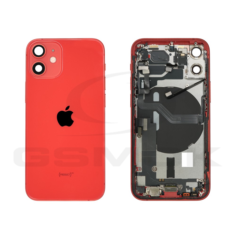 Photo num 1 - BATTERY COVER HOUSING APPLE IPHONE 12 MINI RED PULLED GRADE B Photo num 1 - BATTERY COVER HOUSING APPLE IPHONE 12 MINI RED PULLED GRADE B