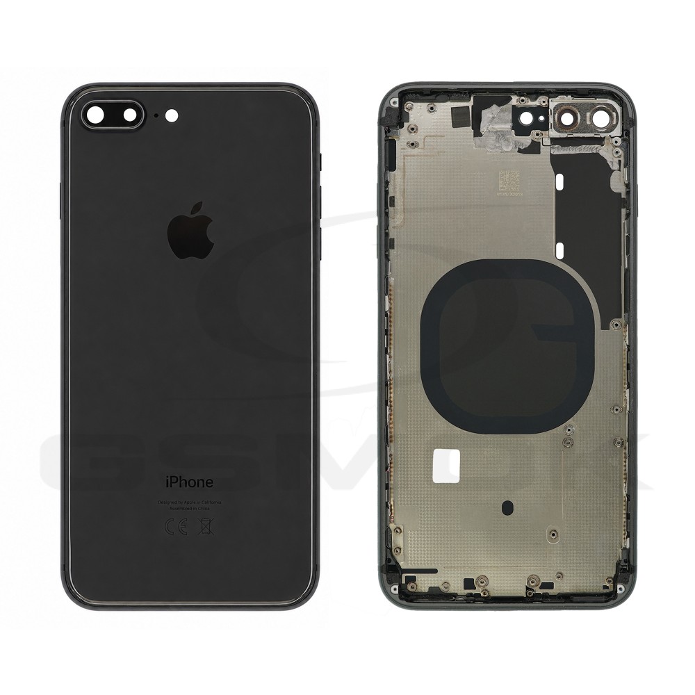 BATTERY COVER HOUSING APPLE IPHONE 8 PLUS BLACK PULLED GRADE B