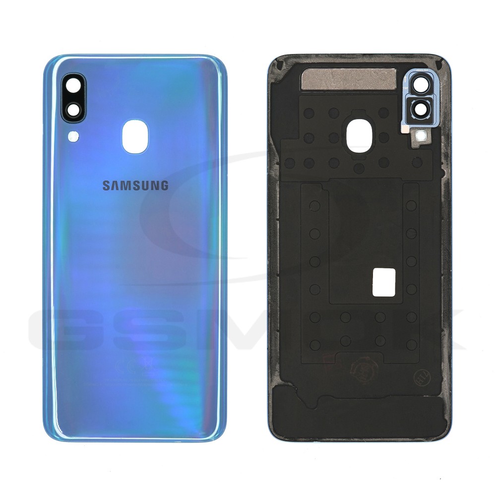 Photo num 1 - BATTERY COVER HOUSING SAMSUNG A405 GALAXY A40 BLUE PULLED GRADE B Photo num 1 - BATTERY COVER HOUSING SAMSUNG A405 GALAXY A40 BLUE PULLED GRADE B
