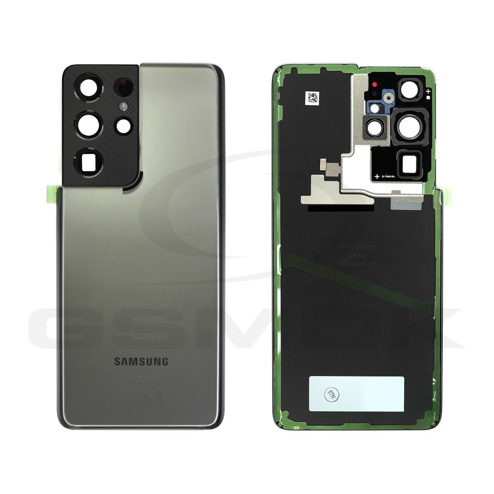 BATTERY COVER HOUSING SAMSUNG G998 GALAXY S21 ULTRA PHANTOM TITANIUM GRAY GH82-24499C GH82-27283C ORIGINAL SERVICE PACK