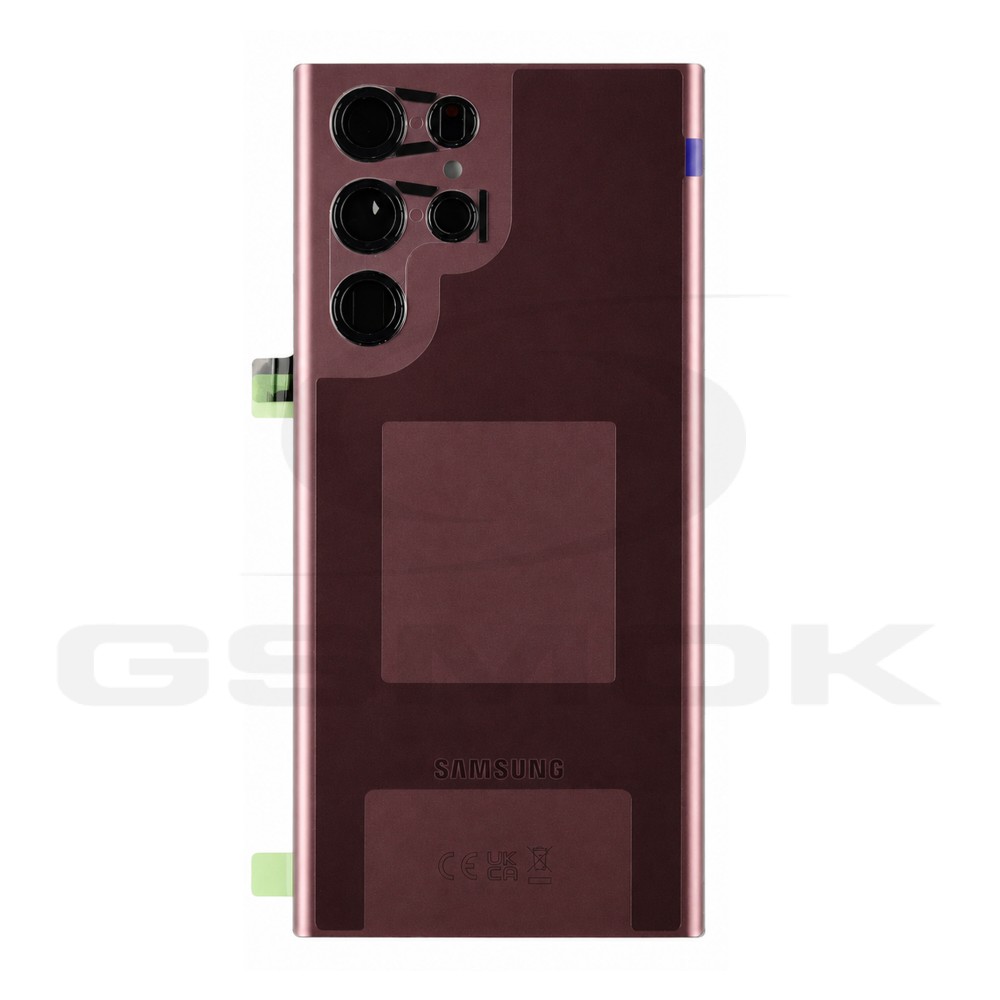 Photo num 3 - BATTERY COVER HOUSING SAMSUNG S908 GALAXY S22 ULTRA BURGUNDY GH82-27457B ORIGINAL SERVICE PACK Photo num 3 - BATTERY COVER HOUSING SAMSUNG S908 GALAXY S22 ULTRA BURGUNDY GH82-27457B ORIGINAL SERVICE PACK