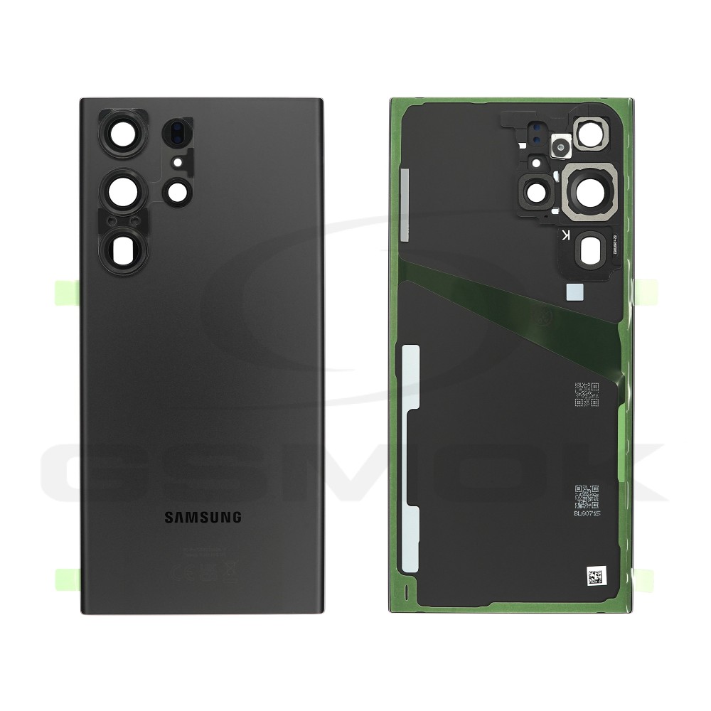 BATTERY COVER HOUSING SAMSUNG S918 GALAXY S23 ULTRA BLACK GH82-30400A GH82-30401A GH82-30265A ORIGINAL SERVICE PACK