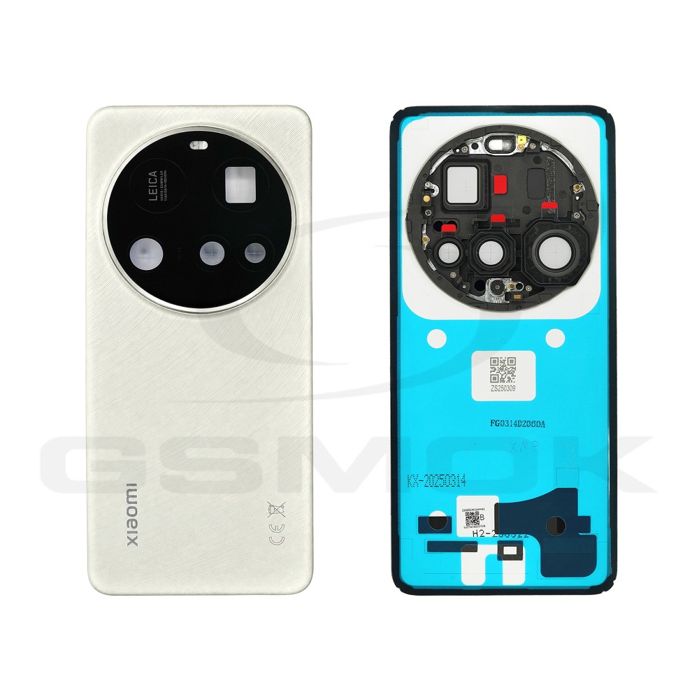 BATTERY COVER HOUSING XIAOMI 15 ULTRA 560030000O100 WHITE ORIGINAL SERVICE PACK