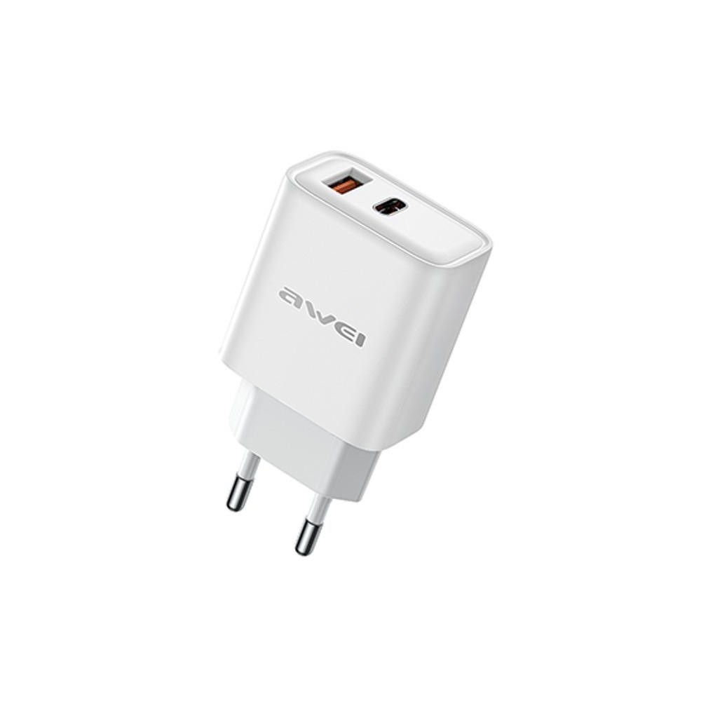 TRAVEL CHARGER AWEI USB-C 22.5W GAN PD81-EU WHITE