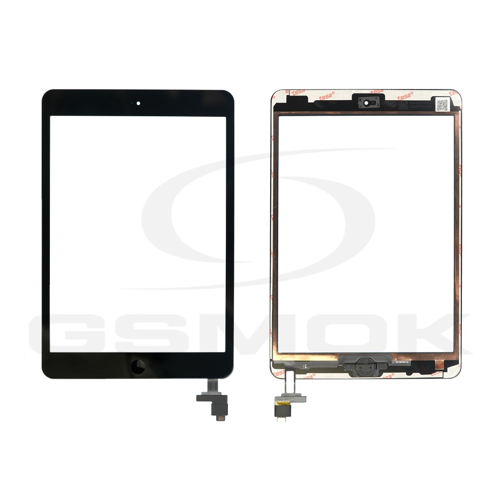 TOUCH PAD IPAD MINI 1 (A1432, A1454, A1455) BLACK WITH IC SYSTEM AND STICKER AND HOME