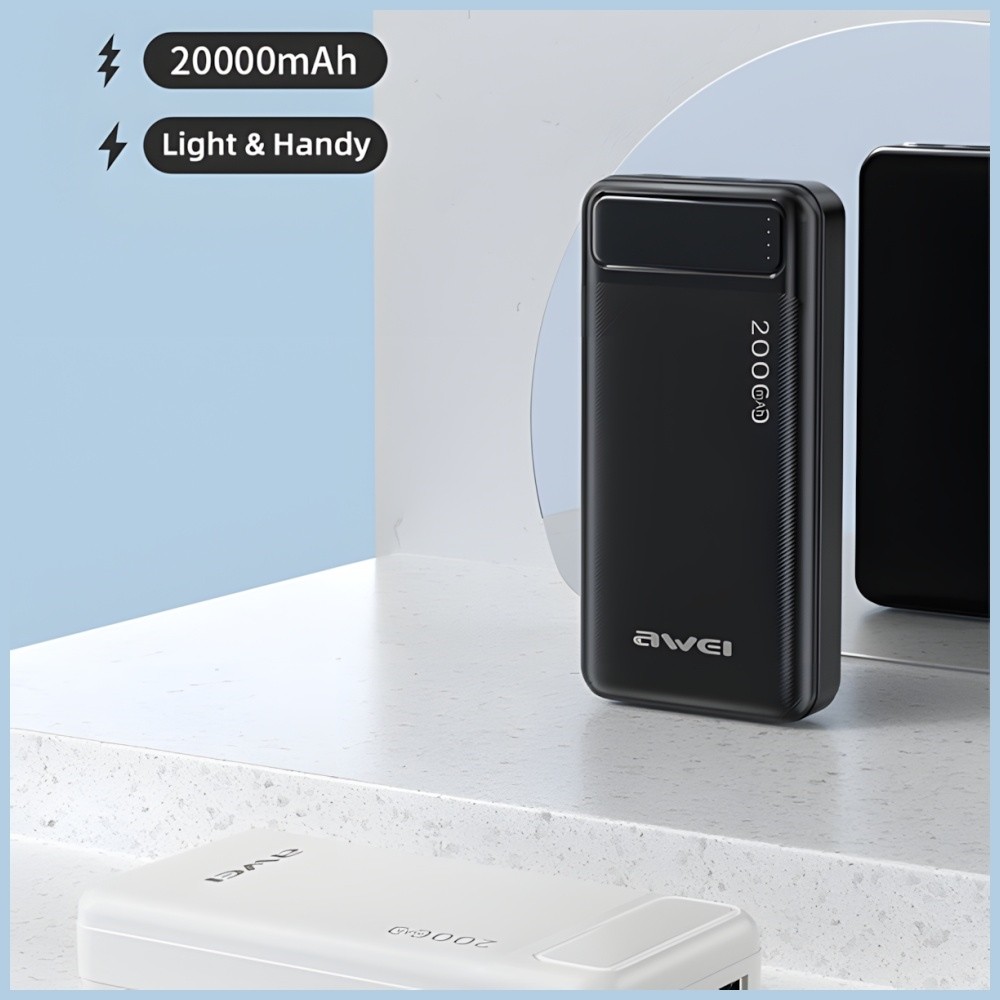 Photo num 4 - POWER BANK 20000MAH AWEI P6K BLACK Photo num 4 - POWER BANK 20000MAH AWEI P6K BLACK