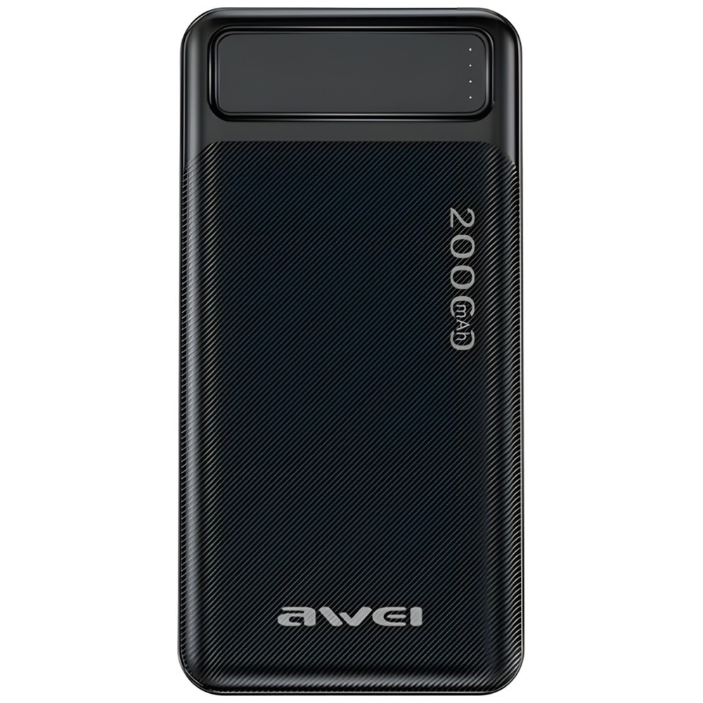 Photo num 1 - POWER BANK 20000MAH AWEI P6K BLACK Photo num 1 - POWER BANK 20000MAH AWEI P6K BLACK