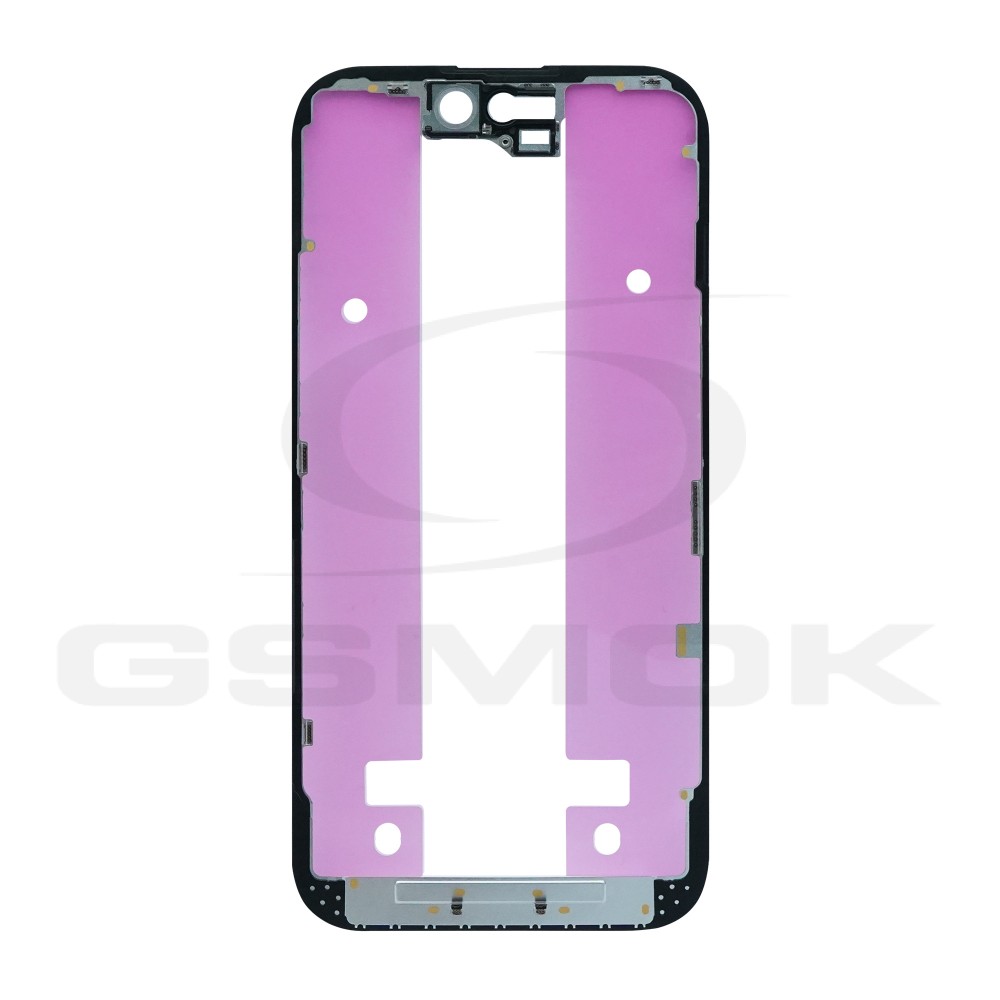 Photo num 1 - LCD FRAME IPHONE 15 BLACK WITH STICKER Photo num 1 - LCD FRAME IPHONE 15 BLACK WITH STICKER