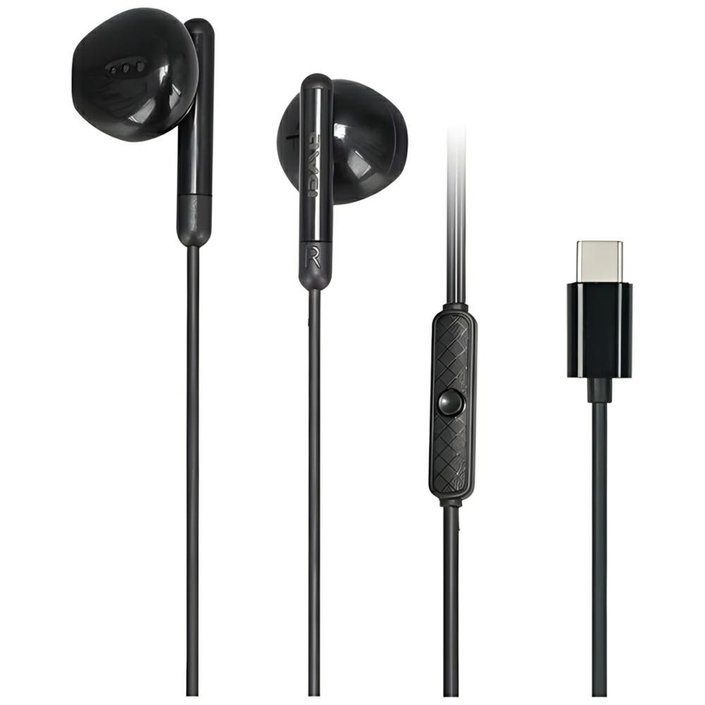 AWEI PC-6T USB-C STEREO HEADPHONES BLACK
