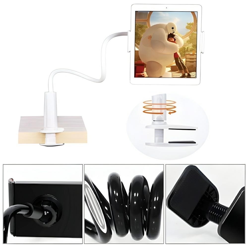 Photo num 3 - AWEI X3 DESK HOLDER 4 - 10.5 INCH WHITE Photo num 3 - AWEI X3 DESK HOLDER 4 - 10.5 INCH WHITE