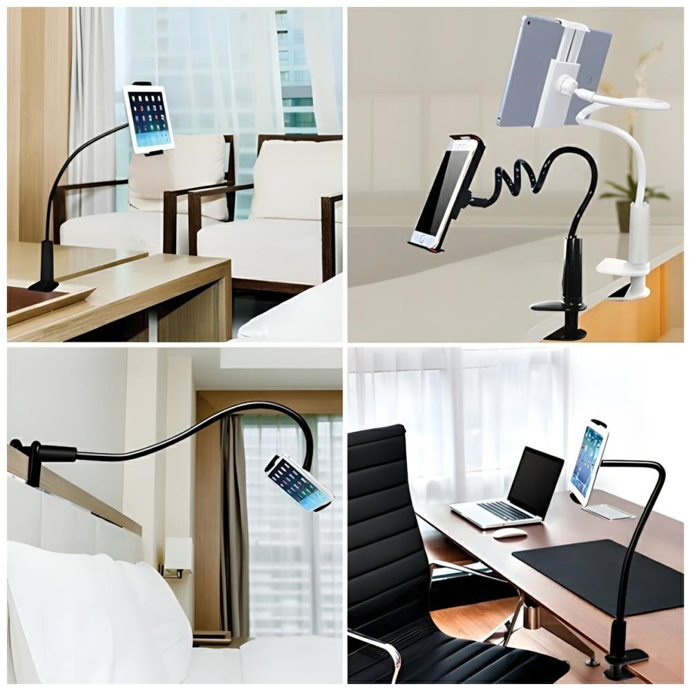 Photo num 2 - AWEI X3 DESK HOLDER 4 - 10.5 INCH WHITE Photo num 2 - AWEI X3 DESK HOLDER 4 - 10.5 INCH WHITE