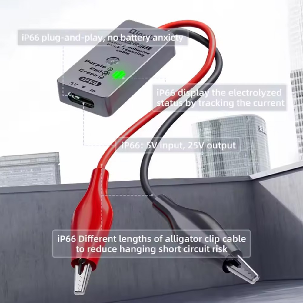 Photo num 2 - IP66 BATTERY ADHESIVE QUICK REMOVING CABLE FOR IPHONE 16 / 16 PLUS Photo num 2 - IP66 BATTERY ADHESIVE QUICK REMOVING CABLE FOR IPHONE 16 / 16 PLUS