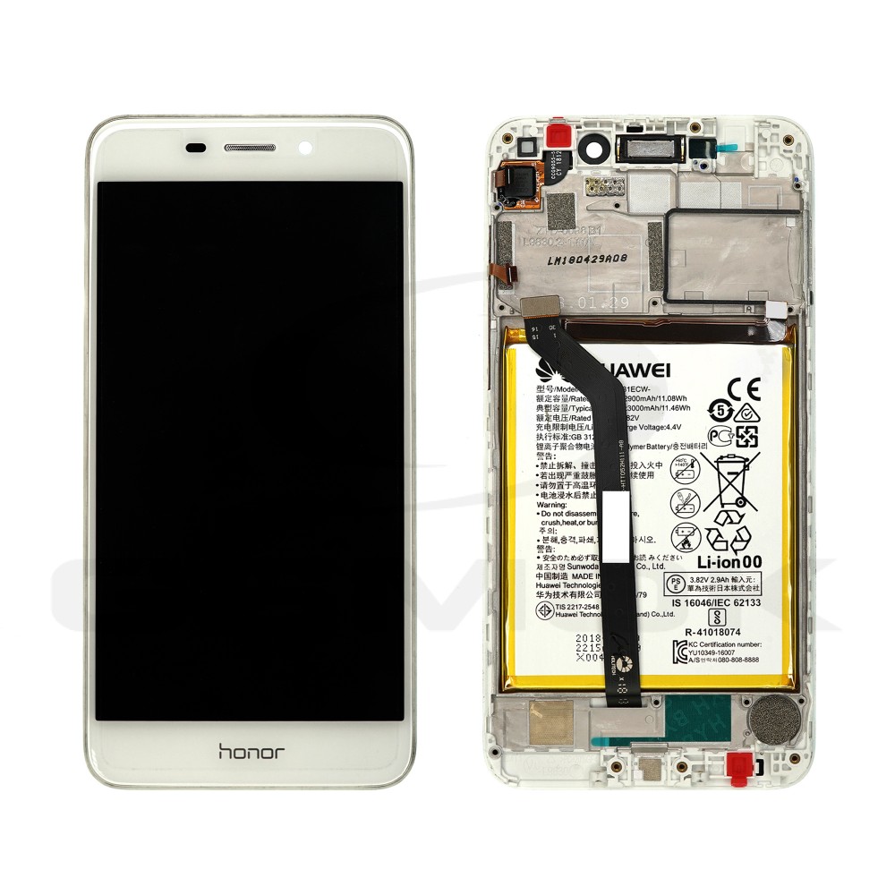 LCD Display HUAWEI HONOR 6C WITH FRAME AND BATTERY GOLD 02351LNB ORIGINAL SERVICE PACK
