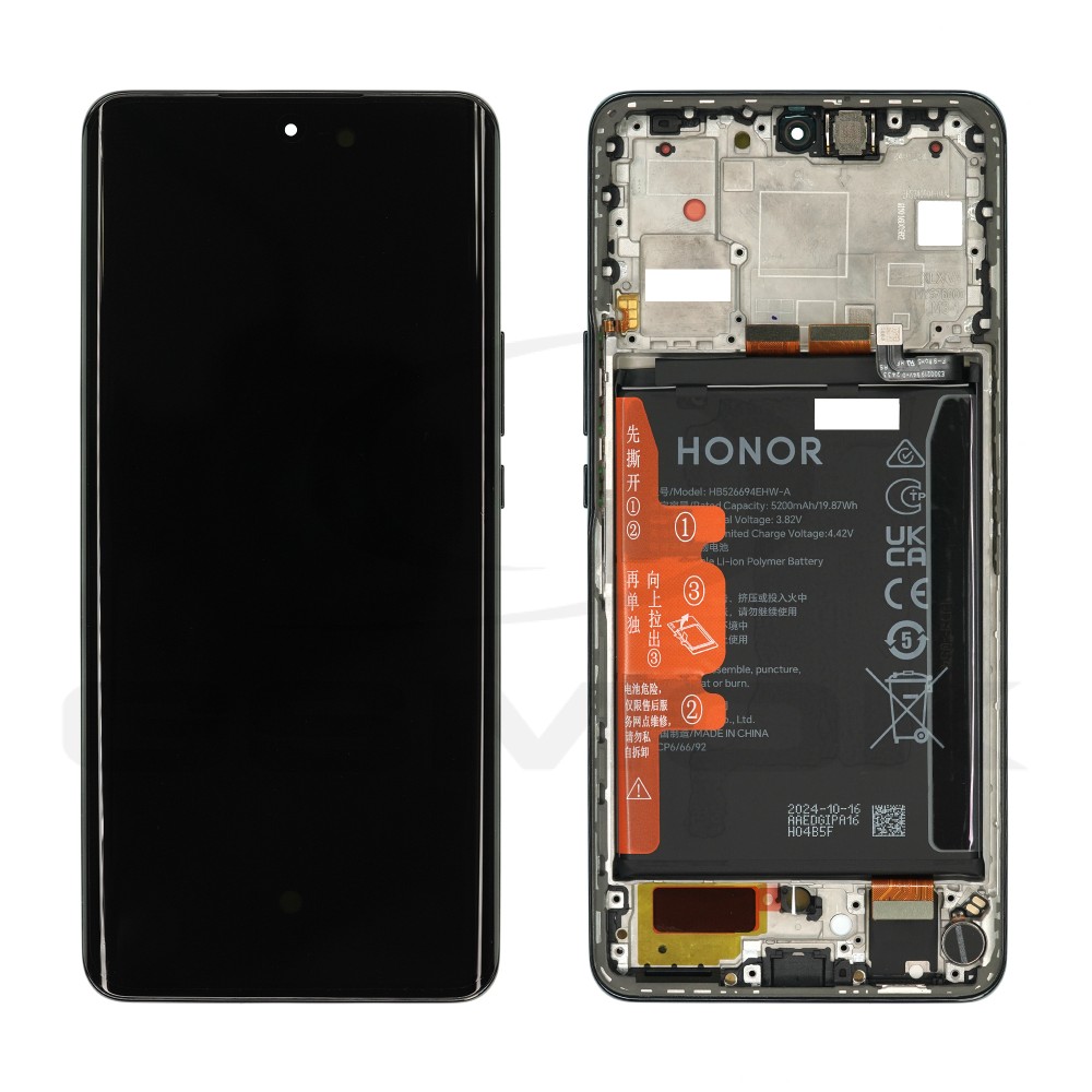 LCD Display HUAWEI HONOR MAGIC 6 LITE 5G BLACK WITH FRAME AND BATTERY 0235AHHP 0235AHHU ORIGINAL SERVICE PACK