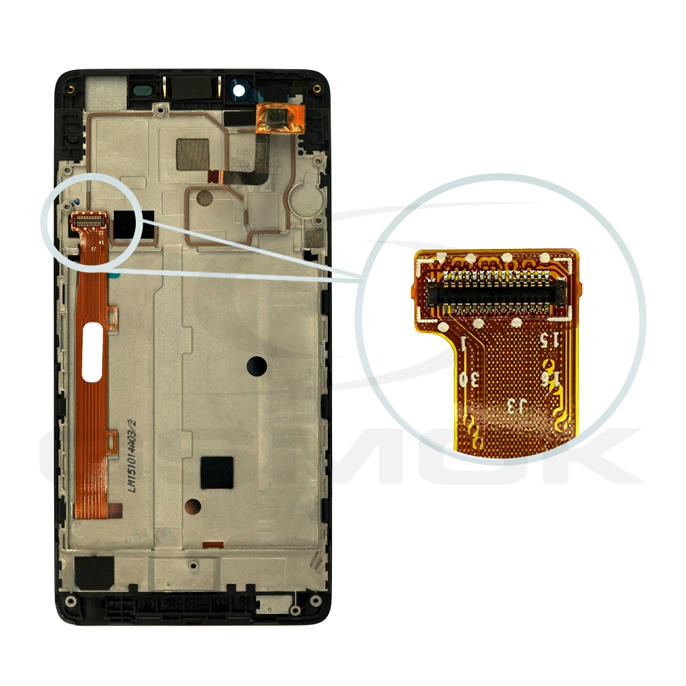Photo num 4 - LCD Display LENOVO A6000 BLACK WITH FRAME 5D68C00655 ORIGINAL SERVICE PACK Photo num 4 - LCD Display LENOVO A6000 BLACK WITH FRAME 5D68C00655 ORIGINAL SERVICE PACK