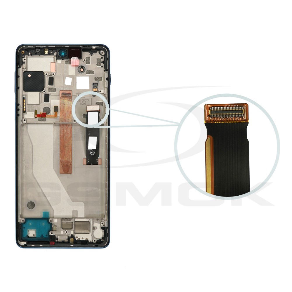 Photo num 4 - LCD Display MOTOROLA MOTO EDGE 20 PRO XT2153 WITH FRAME BLUE VEGAN LETHER 5D68C19377 ORIGINAL SERVICE PACK Photo num 4 - LCD Display MOTOROLA MOTO EDGE 20 PRO XT2153 WITH FRAME BLUE VEGAN LETHER 5D68C19377 ORIGINAL SERVICE PACK