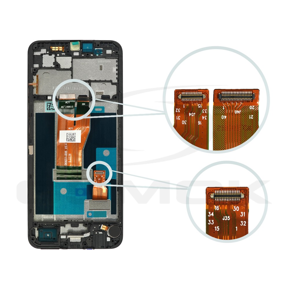 Photo num 3 - LCD Display REALME C33 WITH FRAME 4130336 ORIGINAL SERVICE PACK Photo num 3 - LCD Display REALME C33 WITH FRAME 4130336 ORIGINAL SERVICE PACK
