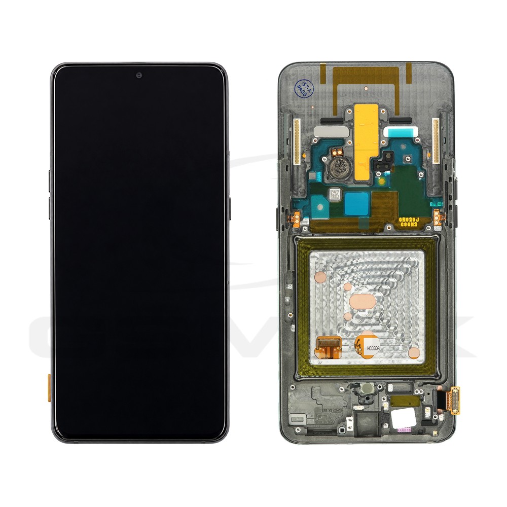 LCD Display SAMSUNG A805 GALAXY A80 BLACK WITH FRAME GH82-20348A, GH82-20390A, GH82-20368A ORIGINAL SERVICE PACK