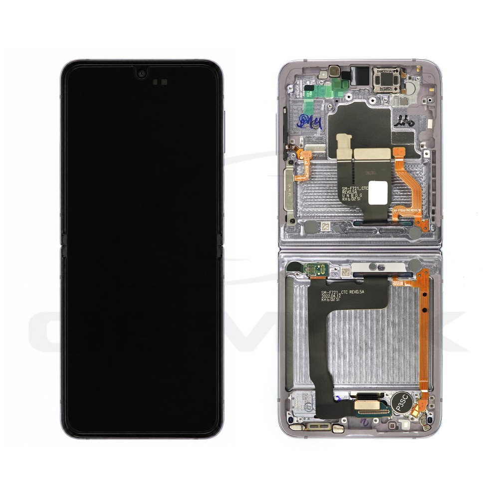 LCD Display SAMSUNG F721 GALAXY Z FLIP 4 VIOLET GH82-29441B GH82-29440B GH82-30238B GH82-30239B ORIGINAL SERVICE PACK