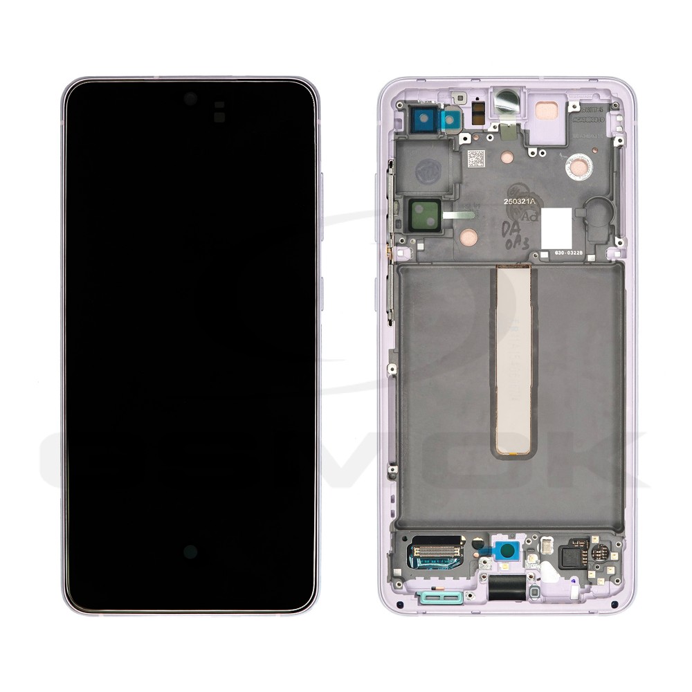 LCD Display SAMSUNG G990 GALAXY S21 FE LAVENDER VIOLET WITH FRAME GH82-26414D GH82-26420D GH82-26590D ORIGINAL SERVICE PACK