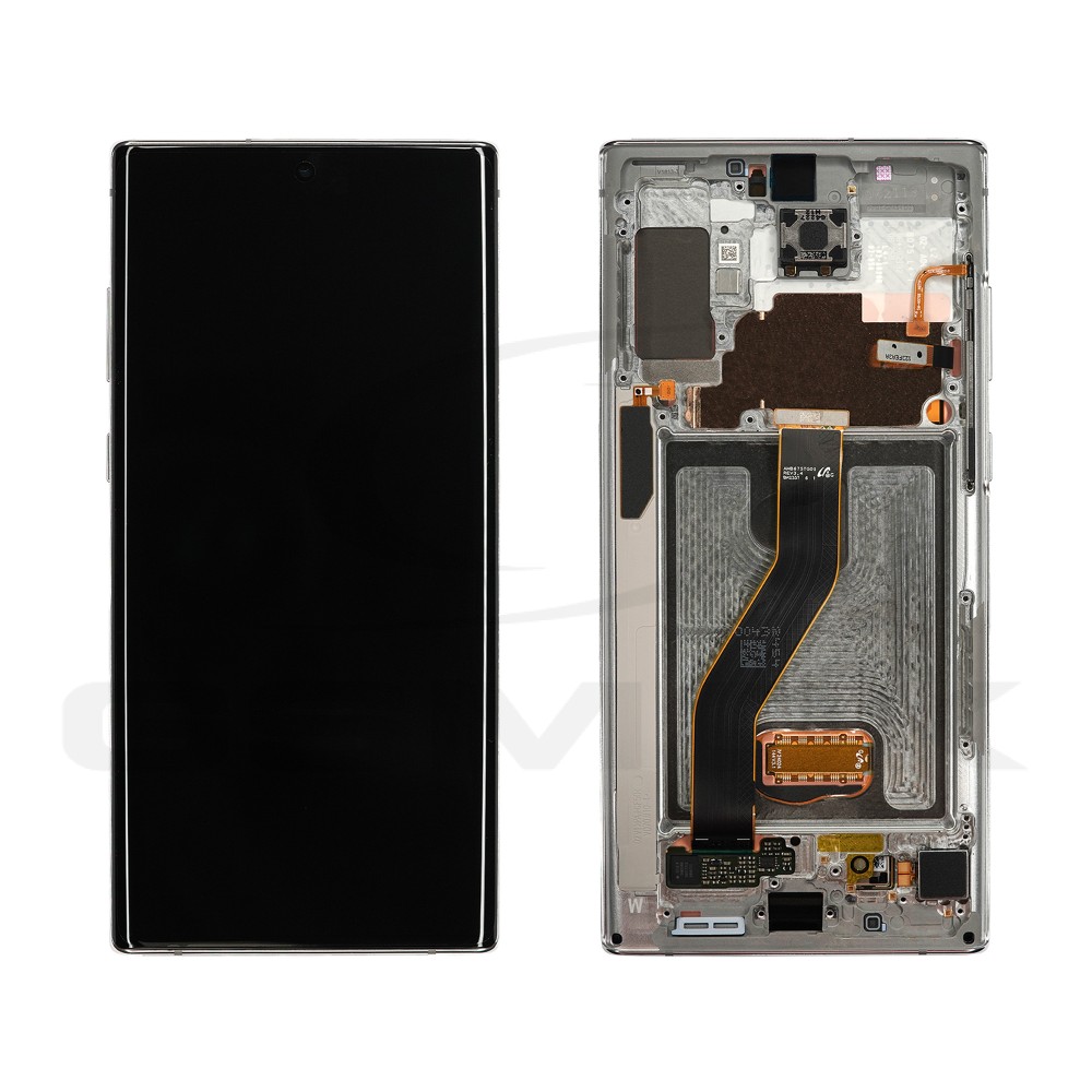LCD Display SAMSUNG N975 GALAXY NOTE 10 PLUS AURA WHITE WITH FRAME GH82-20838B GH82-20900B ORIGINAL SERVICE PACK