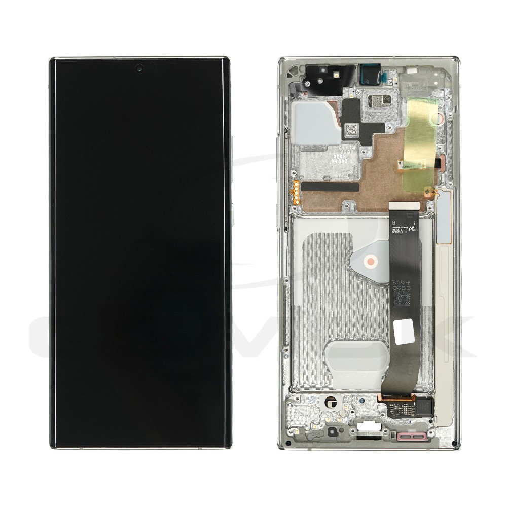 LCD + TOUCH PAD COMPLETE SAMSUNG N985 N986 GALAXY NOTE 20 ULTRA 5G WHITE WITH FRAME NO CAMERA GH82-31460C GH82-31453C GH82-31454C GH82-31459C GH82-31461C GH82-31458C GH82-31457C ORIGINAL SERVICE PACK