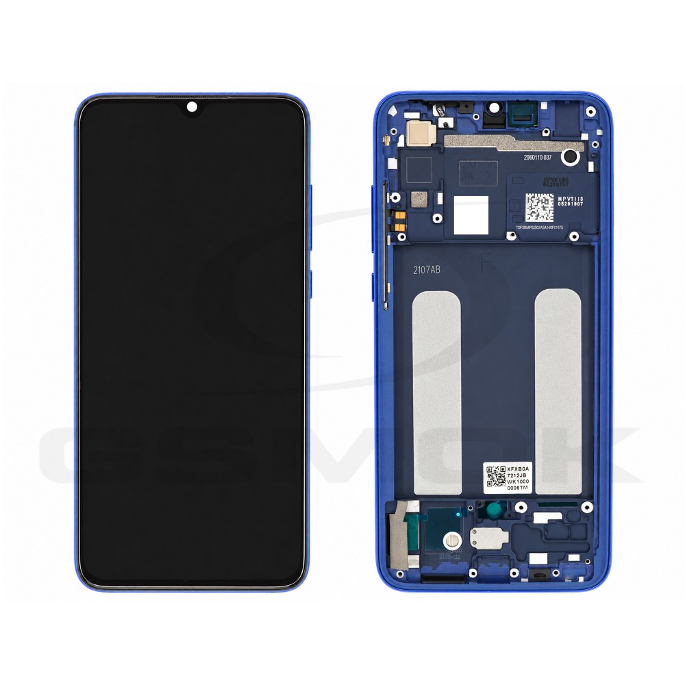 LCD Display XIAOMI MI 9 LITE WITH FRAME AURORA BLUE 561010033033 5600040F3B00 ORIGINAL SERVICE PACK