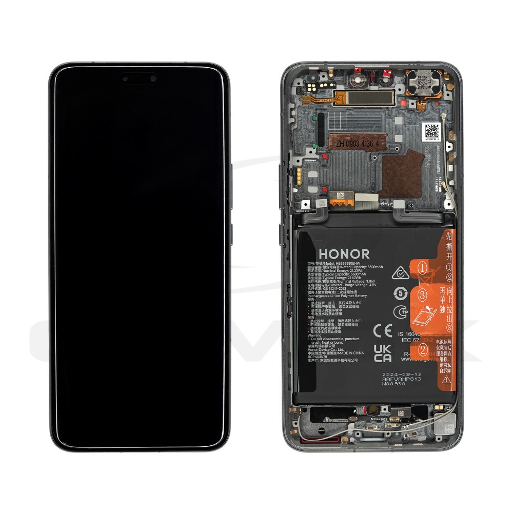 LCD Display HUAWEI HONOR MAGIC 6 PRO WITH FRAME AND BATTERY BLACK 0235AJLM ORIGINAL SERVICE PACK