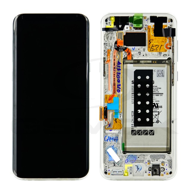 Zdjęcie 1 - WYŚWIETLACZ LCD DO SAMSUNG G955 GALAXY S8 PLUS SREBRNY Z RAMKĄ I BATERIĄ GH97-20470B+BTRY ORYGINAŁ SERVICE PACK