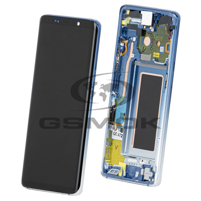 Zdjęcie 2 - WYŚWIETLACZ LCD DO SAMSUNG G960 GALAXY S9 POLARIS BLUE Z RAMKĄ  GH97-21697G GH97-21696G ORYGINAŁ SERVICE PACK