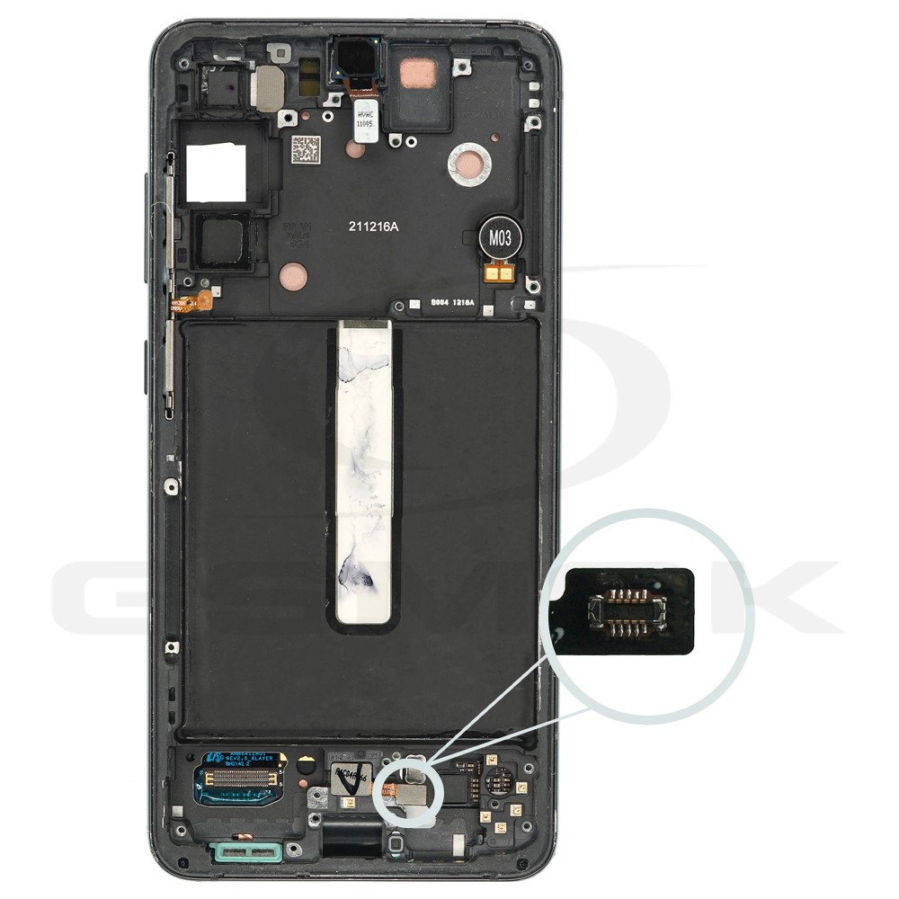 Photo num 5 - LCD Display SAMSUNG G990 GALAXY S21 FE GRAY WITH FRAME PULLED GRADE C Photo num 5 - LCD Display SAMSUNG G990 GALAXY S21 FE GRAY WITH FRAME PULLED GRADE C