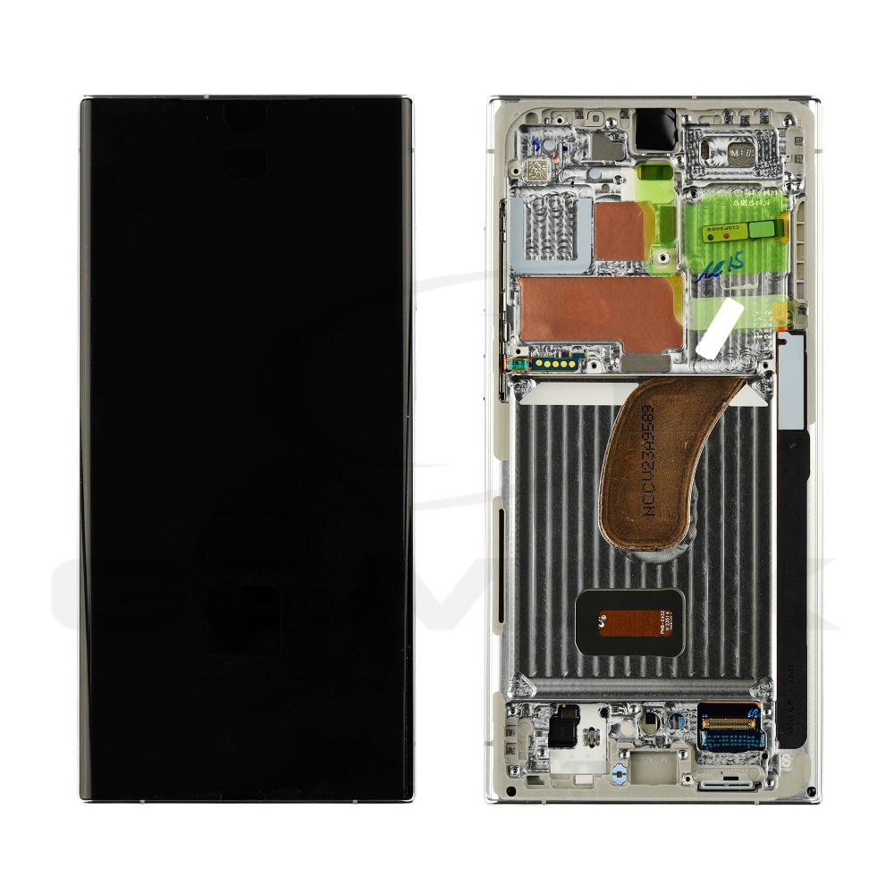 LCD Display SAMSUNG S918 GALAXY S23 ULTRA LIGHT SKY BLUE / LIME WITH FRAME GH82-30465G GH82-30466G ORIGINAL SERVICE PACK