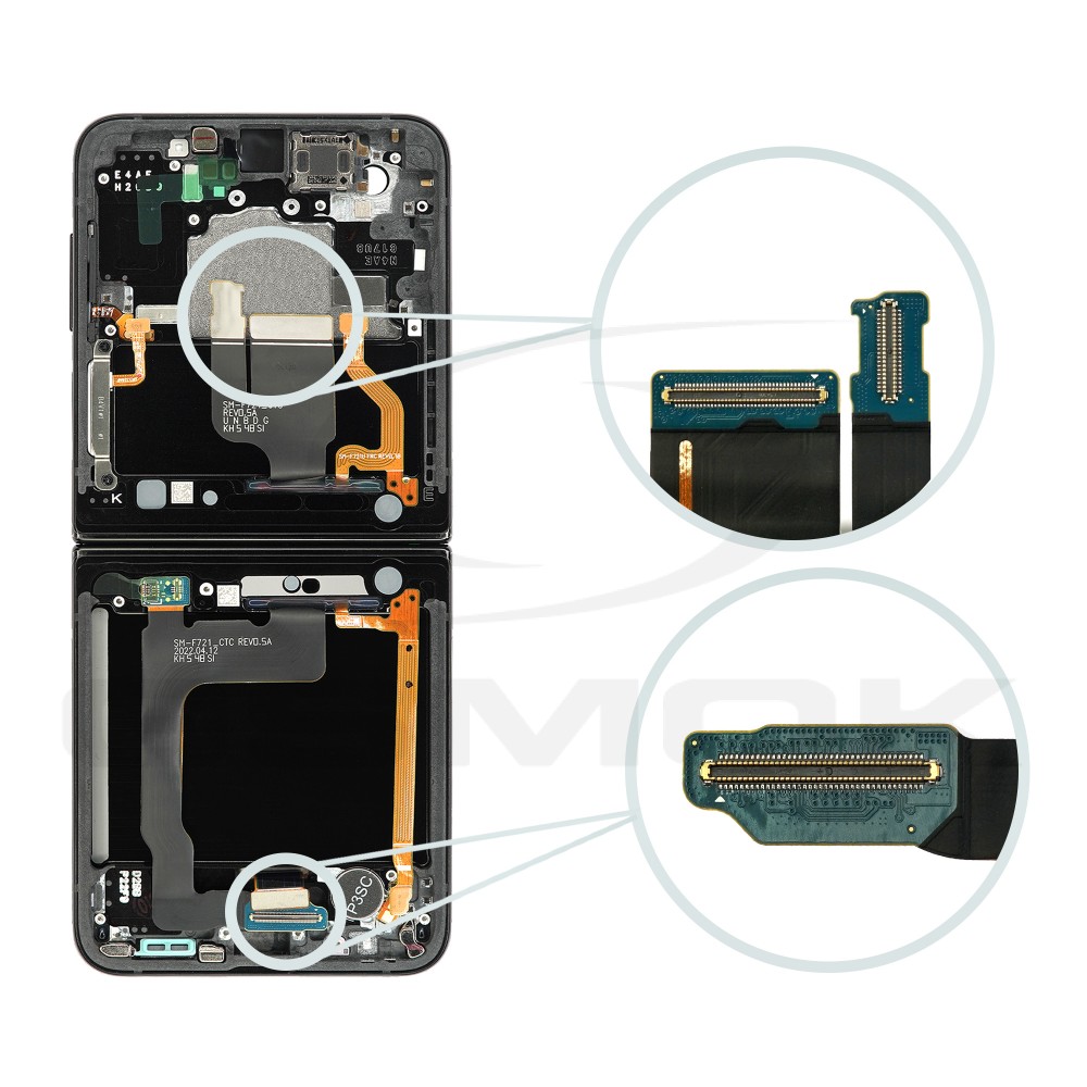Photo num 3 - LCD Display SAMSUNG F721 GALAXY Z FLIP 4 BLACK GH82-29440E GH82-29441E GH82-30238E GH82-30239E ORIGINAL SERVICE PACK Photo num 3 - LCD Display SAMSUNG F721 GALAXY Z FLIP 4 BLACK GH82-29440E GH82-29441E GH82-30238E GH82-30239E ORIGINAL SERVICE PACK